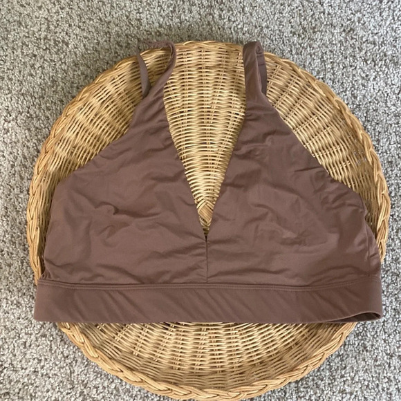 Joyspun Womens Unlined Soft Brushed Plunge Bralette Size Xl Moroccan Brown - Picture 5 of 8
